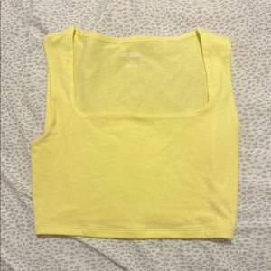 Wild Fable Yellow Crop Tank Top